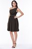 Modern Zipper Chiffon Knee Length Sash Plus Size Bridesmaid Dresses