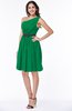 Modern Zipper Chiffon Knee Length Sash Plus Size Bridesmaid Dresses