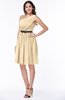 Modern Zipper Chiffon Knee Length Sash Plus Size Bridesmaid Dresses
