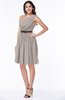 Modern Zipper Chiffon Knee Length Sash Plus Size Bridesmaid Dresses
