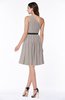 Modern Zipper Chiffon Knee Length Sash Plus Size Bridesmaid Dresses