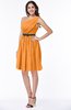 Modern Zipper Chiffon Knee Length Sash Plus Size Bridesmaid Dresses
