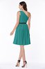 Modern Zipper Chiffon Knee Length Sash Plus Size Bridesmaid Dresses