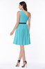 Modern Zipper Chiffon Knee Length Sash Plus Size Bridesmaid Dresses
