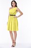 Modern Zipper Chiffon Knee Length Sash Plus Size Bridesmaid Dresses