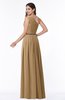 Traditional Asymmetric Neckline Sleeveless Zip up Chiffon Floor Length Plus Size Bridesmaid Dresses