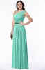 Traditional Asymmetric Neckline Sleeveless Zip up Chiffon Floor Length Plus Size Bridesmaid Dresses