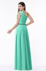 Traditional Asymmetric Neckline Sleeveless Zip up Chiffon Floor Length Plus Size Bridesmaid Dresses