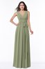 Plain V-neck Zipper Chiffon Ruching Plus Size Bridesmaid Dresses