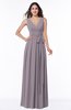 Plain V-neck Zipper Chiffon Ruching Plus Size Bridesmaid Dresses