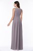 Plain V-neck Zipper Chiffon Ruching Plus Size Bridesmaid Dresses