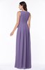 Plain V-neck Zipper Chiffon Ruching Plus Size Bridesmaid Dresses