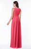 Plain V-neck Zipper Chiffon Ruching Plus Size Bridesmaid Dresses