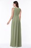 Plain V-neck Zipper Chiffon Ruching Plus Size Bridesmaid Dresses