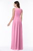 Plain V-neck Zipper Chiffon Ruching Plus Size Bridesmaid Dresses