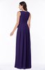 Plain V-neck Zipper Chiffon Ruching Plus Size Bridesmaid Dresses