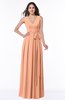 Plain V-neck Zipper Chiffon Ruching Plus Size Bridesmaid Dresses