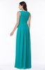 Plain V-neck Zipper Chiffon Ruching Plus Size Bridesmaid Dresses