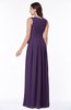Plain V-neck Zipper Chiffon Ruching Plus Size Bridesmaid Dresses