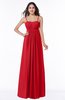 Classic Spaghetti Sleeveless Chiffon Floor Length Plus Size Bridesmaid Dresses