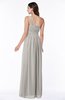 Casual Asymmetric Neckline Zipper Floor Length Ribbon Plus Size Bridesmaid Dresses