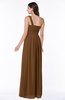 Casual Asymmetric Neckline Zipper Floor Length Ribbon Plus Size Bridesmaid Dresses