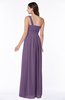 Casual Asymmetric Neckline Zipper Floor Length Ribbon Plus Size Bridesmaid Dresses