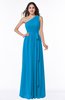 Casual Asymmetric Neckline Zipper Floor Length Ribbon Plus Size Bridesmaid Dresses