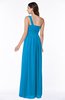 Casual Asymmetric Neckline Zipper Floor Length Ribbon Plus Size Bridesmaid Dresses