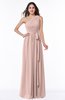 Casual Asymmetric Neckline Zipper Floor Length Ribbon Plus Size Bridesmaid Dresses