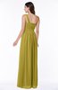 Casual Asymmetric Neckline Zipper Floor Length Ribbon Plus Size Bridesmaid Dresses