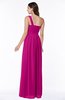 Casual Asymmetric Neckline Zipper Floor Length Ribbon Plus Size Bridesmaid Dresses