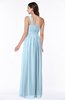 Casual Asymmetric Neckline Zipper Floor Length Ribbon Plus Size Bridesmaid Dresses