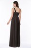 Casual Asymmetric Neckline Zipper Floor Length Ribbon Plus Size Bridesmaid Dresses