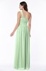 Casual Asymmetric Neckline Zipper Floor Length Ribbon Plus Size Bridesmaid Dresses