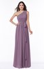 Casual Asymmetric Neckline Zipper Floor Length Ribbon Plus Size Bridesmaid Dresses