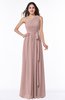 Casual Asymmetric Neckline Zipper Floor Length Ribbon Plus Size Bridesmaid Dresses