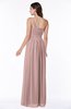 Casual Asymmetric Neckline Zipper Floor Length Ribbon Plus Size Bridesmaid Dresses