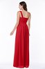 Casual Asymmetric Neckline Zipper Floor Length Ribbon Plus Size Bridesmaid Dresses