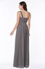 Casual Asymmetric Neckline Zipper Floor Length Ribbon Plus Size Bridesmaid Dresses