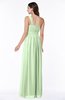 Casual Asymmetric Neckline Zipper Floor Length Ribbon Plus Size Bridesmaid Dresses