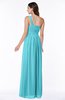 Casual Asymmetric Neckline Zipper Floor Length Ribbon Plus Size Bridesmaid Dresses