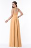 Modest A-line Sleeveless Chiffon Floor Length Ruching Plus Size Bridesmaid Dresses