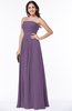 Modest A-line Sleeveless Chiffon Floor Length Ruching Plus Size Bridesmaid Dresses