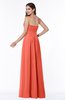 Modest A-line Sleeveless Chiffon Floor Length Ruching Plus Size Bridesmaid Dresses