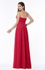 Modest A-line Sleeveless Chiffon Floor Length Ruching Plus Size Bridesmaid Dresses