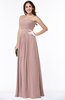 Modest A-line Sleeveless Chiffon Floor Length Ruching Plus Size Bridesmaid Dresses