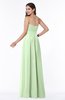 Modest A-line Sleeveless Chiffon Floor Length Ruching Plus Size Bridesmaid Dresses