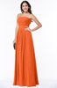 Modest A-line Sleeveless Chiffon Floor Length Ruching Plus Size Bridesmaid Dresses