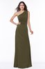 Elegant A-line Sleeveless Half Backless Chiffon Draped Plus Size Bridesmaid Dresses